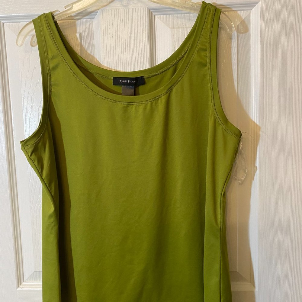 ASHLEY STEWART Olive Green Tank Top - Picture 3 of 5